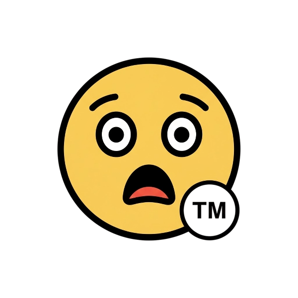 Worried face and Trade mark