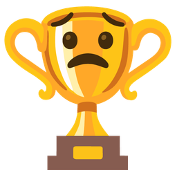 Worried face and Trophy