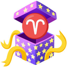 wrapped gift and Aries