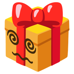 wrapped gift and dizzy