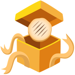 wrapped gift and flatbread