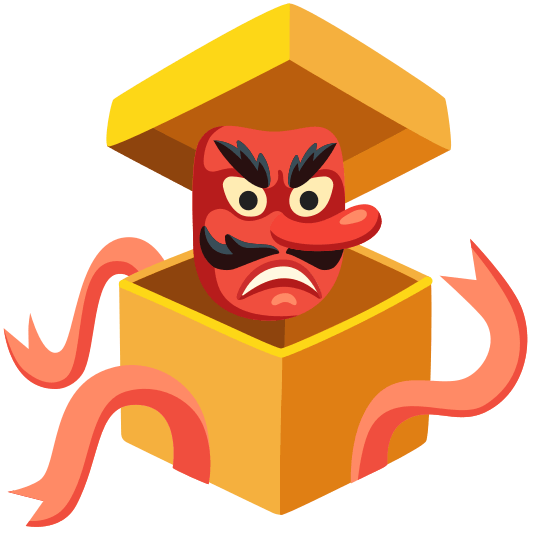 Wrapped gift and Goblin