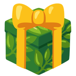 wrapped gift and herb