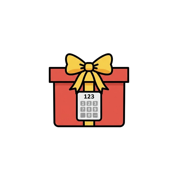 Wrapped gift and Input numbers