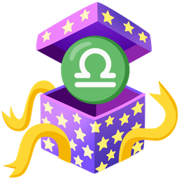 wrapped gift and Libra