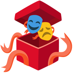 wrapped gift and performing arts