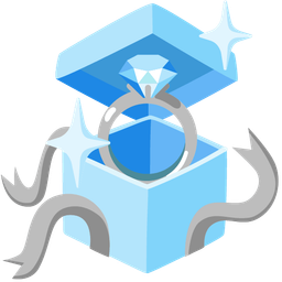 wrapped gift and ring