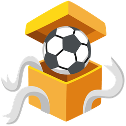 wrapped gift and soccer ball