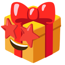 Wrapped gift and Star-struck