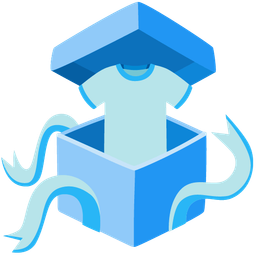 wrapped gift and t-shirt