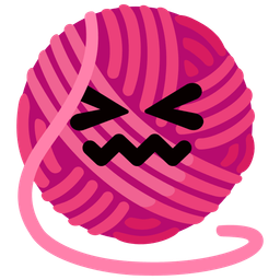 yarn and confounded face