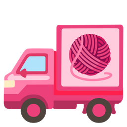 yarn and delivery truck
