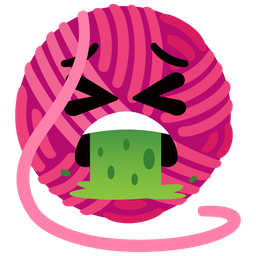 yarn and face vomiting