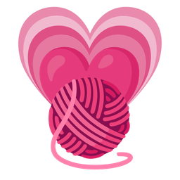 yarn and growing heart