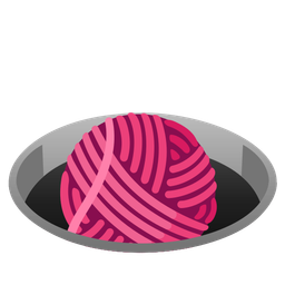 yarn and hole