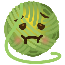 yarn and nauseated face