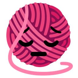 yarn and pensive face