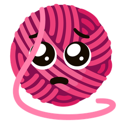 yarn and pleading face