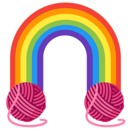 yarn and rainbow