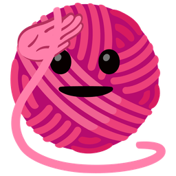 yarn and saluting face