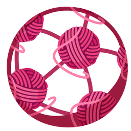 yarn and soccer ball