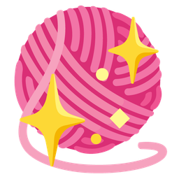 yarn and sparkling heart