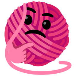 yarn and thinking face