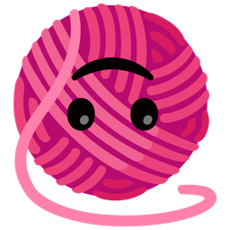 Yarn and Upside-down face