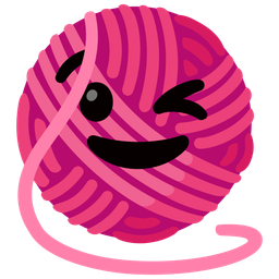 Yarn and Winking face