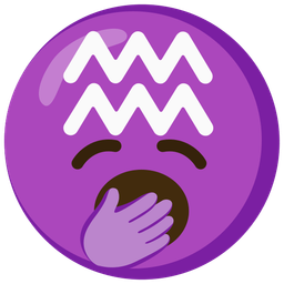 yawning face and Aquarius