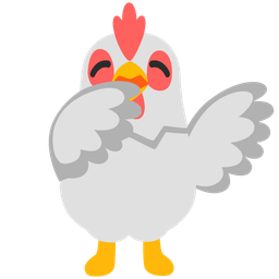 yawning face and chicken