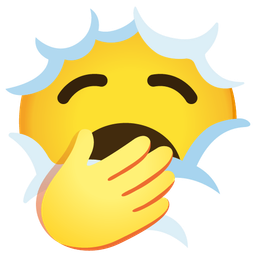 Yawning face and Face in clouds