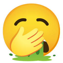 Yawning face and Face vomiting