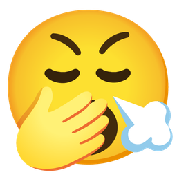 Yawning face and Face with steam from nose