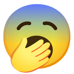 Yawning face and Fearful face