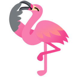 yawning face and flamingo