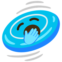 Yawning face and Flying disc