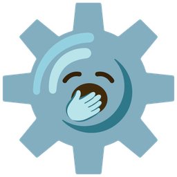 Yawning face and Gear