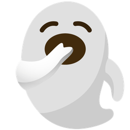 yawning face and ghost