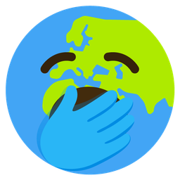 Yawning face and Globe showing Europe-Africa