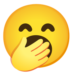 Yawning face and Grinning face with smiling eyes