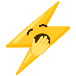 yawning face and high voltage