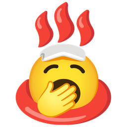 Yawning face and Hot springs