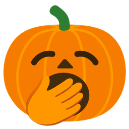 yawning face and jack-o-lantern