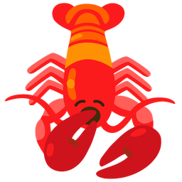 yawning face and lobster