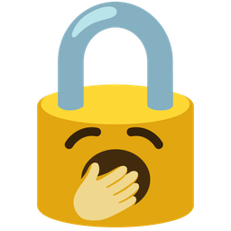 Yawning face and Locked