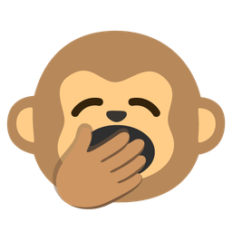 yawning face and monkey face