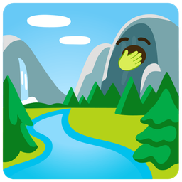 Yawning face and National park