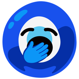 Yawning face and Nazar amulet