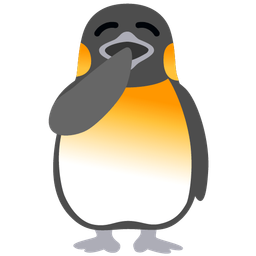 yawning face and penguin